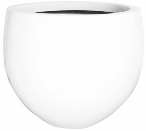 Ghiveci Jumbo Orb, alb lucios, dimensiuni multiple - ghivece ceramice Mărime: S - v. 73 cm, ⌀ 87 cm