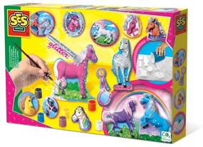 Set creativ mulaj si pictura - Cai fantezie
