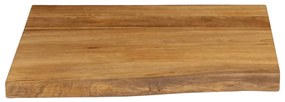 Blat masa cu margini, 60x60x3,8 cm, lemn masiv mango