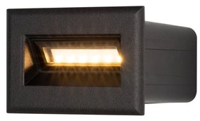 Spot LED incastrabil scari / perete exterior IP65 Bosca negru 8,4cm