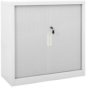 vidaXL Dulap cu ușă glisantă, gri, 90x40x90 cm, oțel