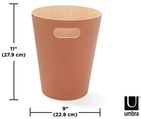 Coș de gunoi din lemn 7,5 l Woodrow – Umbra