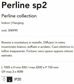 Lustra / Pendul design modern Perline sp2 negru