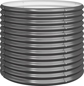 vidaXL Jardinieră antracit 80x80x68 cm oțel galvanizat