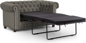 Canapea gri extensibilă cu tapițerie din catifea 148 cm York Blik – Ropez