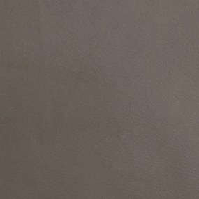 Taburet, gri, 45x29,5x39 cm, piele ecologica Gri, Picior cromat in forma de stea