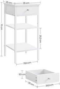 Noptieră ARIN albă