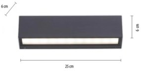 Aplică LED de exterior ROBERT 2xLED/9W/230V IP65 Paul Neuhaus 9675-13