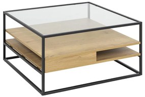 Masă de cafea ZEIN stejar/negru