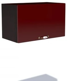 Corp superior 60 cu 1 usa orizontala pentru hota Zebra MDF rosu simplu