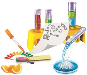 Colorat Test Set științific de laborator de chimie Clementoni