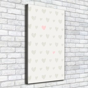 Tablou pe pânză canvas Inimi de fundal