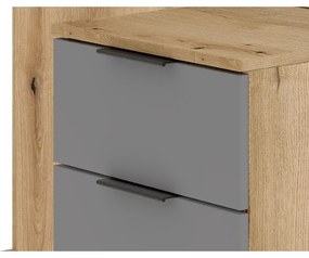 Panou pentru hol cu oglindă SVEN, maro/grafit