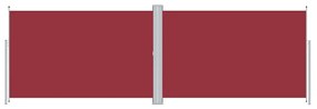 Copertina laterala retractabila, rosu, 200x600 cm Rosu, 200 x 600 cm