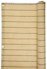 Paravan pentru balcon, terasa, gard, bej, 185 g/m2, UV, 5x1.5 m