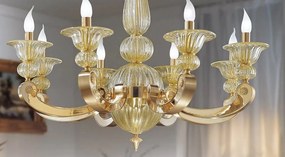 Candelabru 8 brate LUX realizat manual Amy