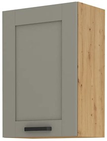 Dulap superior de bucătărie Lucid 50 G 72 1F (Stejar artisan + claygrey). 1045494