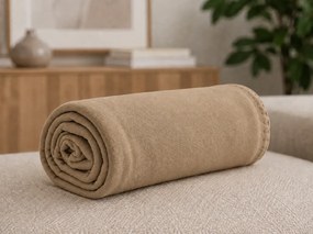 Patura fleece FLEORA, maro Dimensiune: 180 x 200 cm