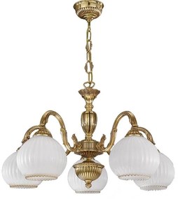 Candelabru din alama cu 5 brate design italian 9300
