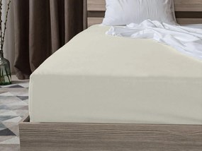 Cearsaf Jersey EXCLUSIVE cu elastic gri bej 140 x 200 cm