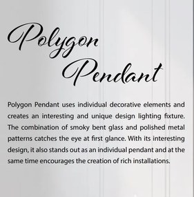 Lustra cu 3 pendule moderna design LUX realizata manual POLYGON
