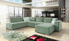 Colțar Talina cu funcție de dormit (Dreapta U) (Uttario Velvet 2954 + Uttario Velvet 2954 + Evo 29). 1059436