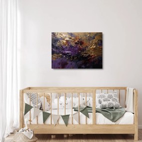 Tablou pe sticlă - Abstracție texturată (70x50 cm)