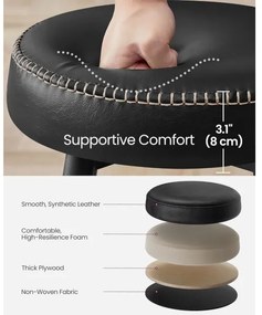 Scaun de bar LIOR, negru