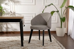 Set de scaune de sufragerie Bentley Grey andBlack, 2 buc.