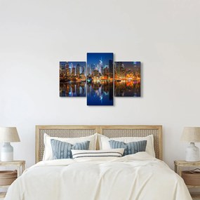 Tablou cu Manhattan noaptea (90x60 cm)