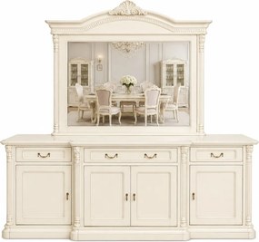 Bufet lemn masiv Briston 4 Uși, 229,5 × 56,5 × 83,5 cm - Fara