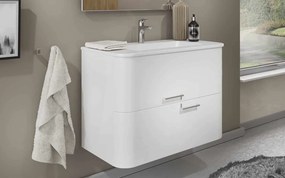 Set lemn masiv Mobilier Baie Suspendat Glint - Natur texturat