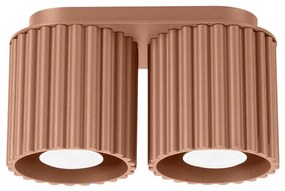Sollux SL.1805 - Spot de tavan AURA, 2x GU10/10W/230V, maro