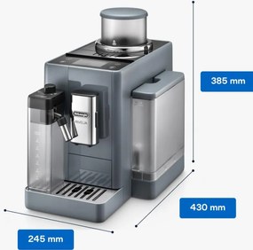 Espressor automat DeLonghi Rivelia Pebble Grey EXAM440.55.G, 1450W, 19 bar, 1.4l, Touchscreen TFT, Twin Shot, Boabe de Cafea, 17 bauturi, Gri