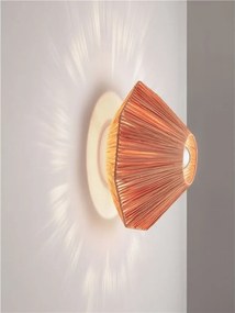 Aplica de perete cu design texturat ELVIO caramiziu 30cm