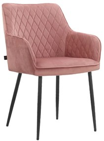 Set de scaune de sufragerie roz deschis 2 buc. tapițat Elvira – Støraa