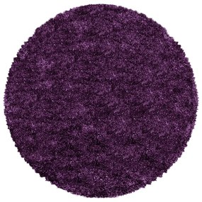 Covor violet rotund ø 80 cm Fluffy – Ayyildiz Carpets