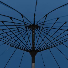 Umbrela de soare de exterior, stalp aluminiu, azuriu, 270 cm azure blue