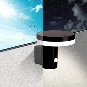 Aplică LED solară cu senzor SOLARIS3 LED/5,5W/3,7V 4000K IP44