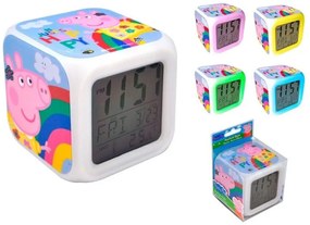 Purcelușa Peppa Ceas deșteptător digital Rainbow