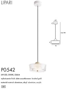 Lustra/Pendul LED design decorativ Lipari I