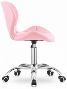 Set pentru birou masa de birou TAYLOR SONOMA 100x50 cm + scaun de birou AVOLA din piele ecologica roz