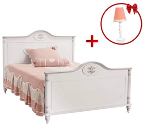 Pat pentru copii Colectia Romantic 120x200 cm + veioza Dream CADOU