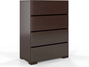 Comodă lemn masiv TerraCraft Fag 4 Sertare, 80 × 45 × 108 cm - Natural