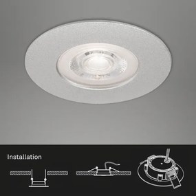 SET 3x plafonieră LED dimabilă pentru baie LED/4,9W/230V IP44 Briloner