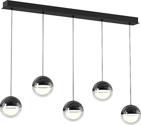 Candelabru LED suspendat pe cablu ZIREA LED/30W/230V, negru