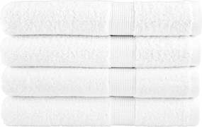 vidaXL Prosoape premium, SOLUND 4 buc alb 100x200cm 600gsm