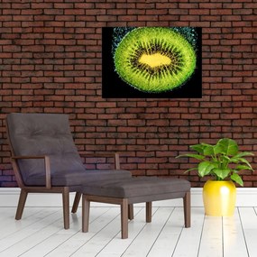 Tablou - detailu cu kiwi în apă (70x50 cm)
