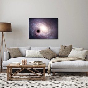 Tablou pe sticlă - Galaxii spiralate (70x50 cm)