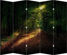 Paravan - Poteca prin pădure (210x170 cm)
